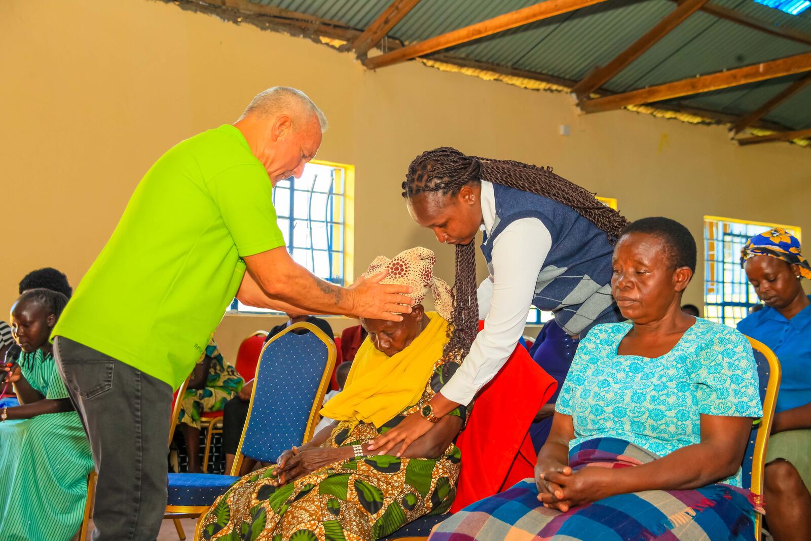 Prayer and ministry with a church member