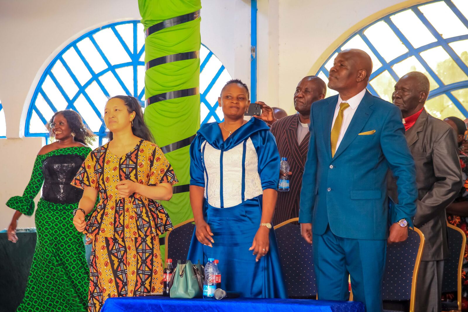Church leaders and guests at a church gathering