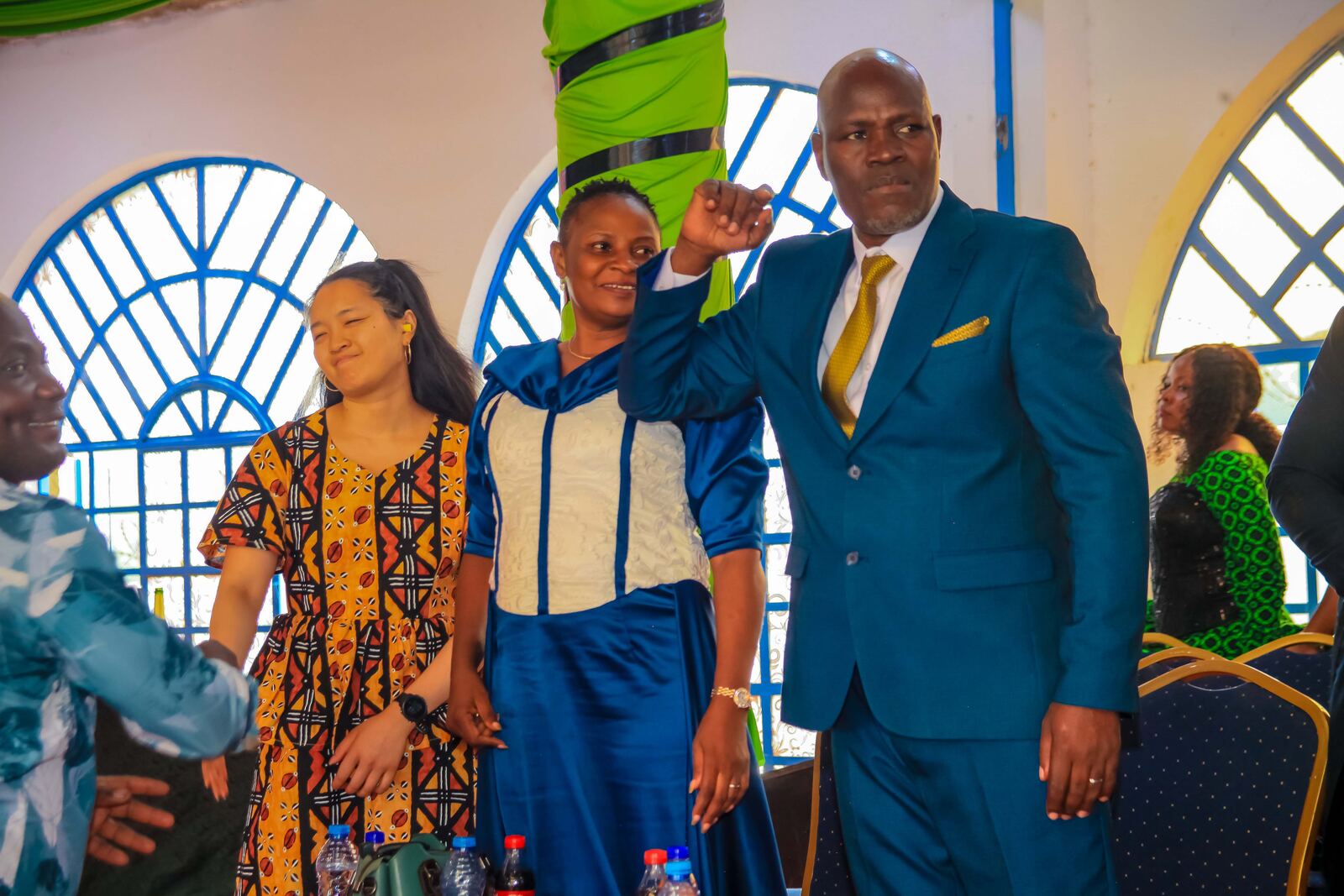 Church leaders and guests at a church gathering