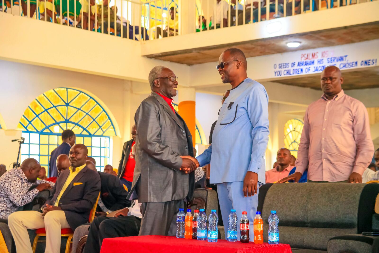 Church leaders and guests gathered together