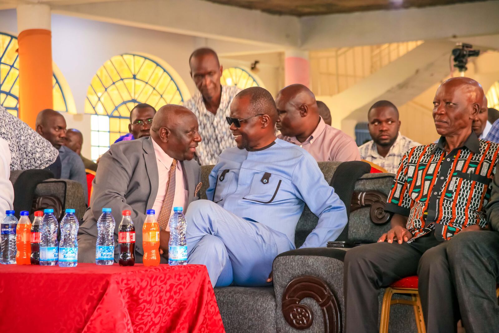 Congregation gathered during a church service