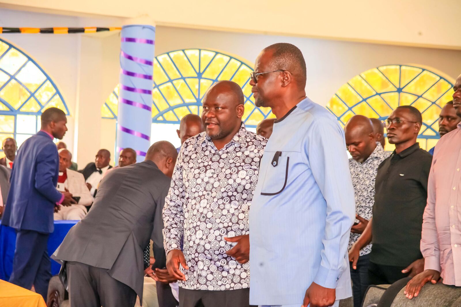 Church leaders and guests gathered together