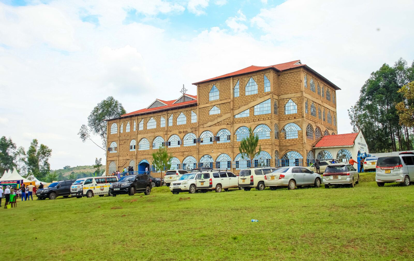Exterior view of the mission campus building