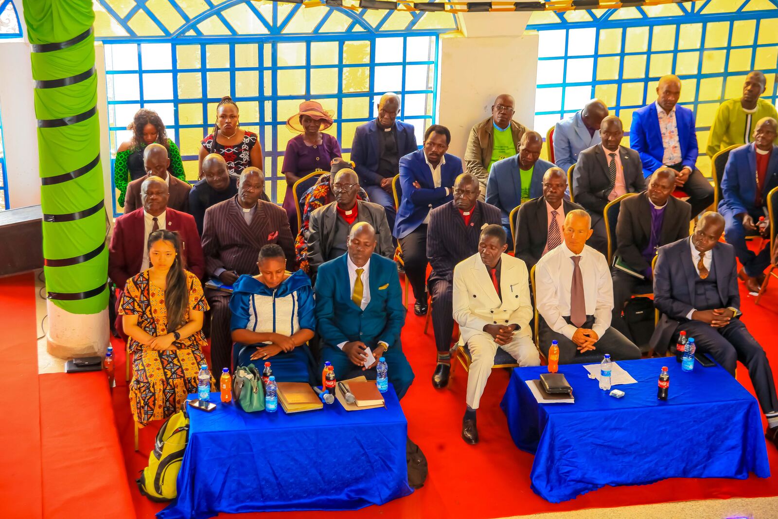 Group portrait of church members and guests