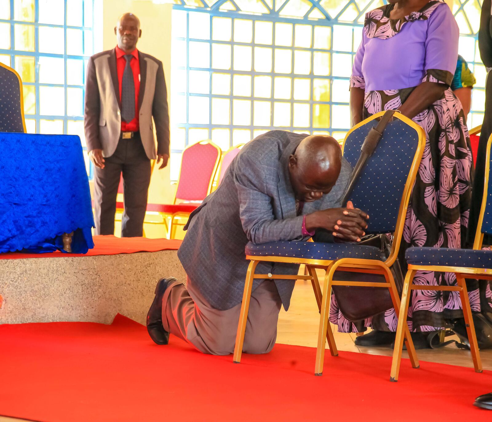 A moment of prayer and ministry