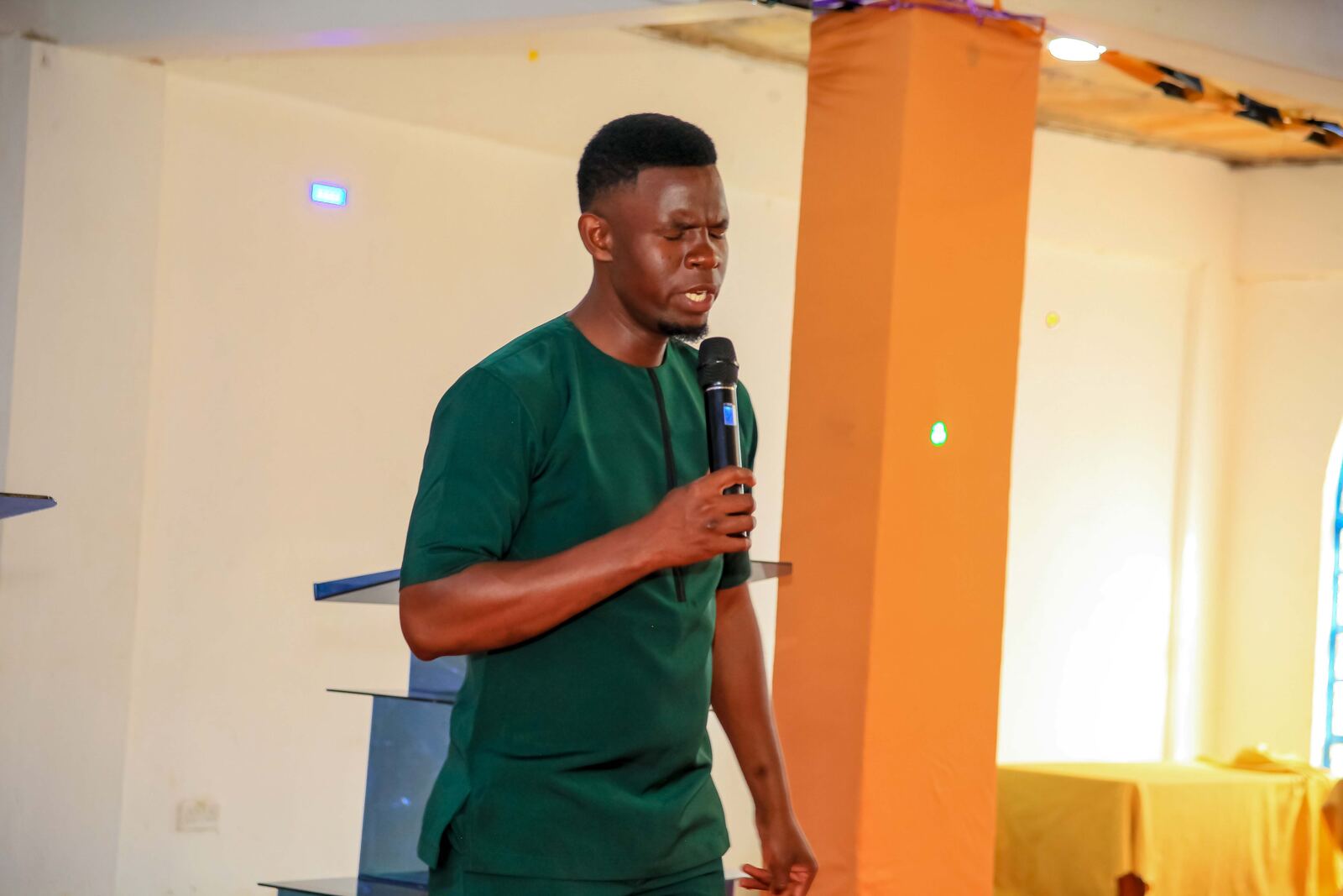 Speaker addressing the congregation