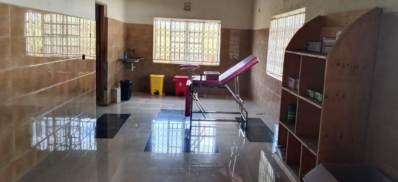 Consultation and examination room at Agongo Side-by-Side Hospital