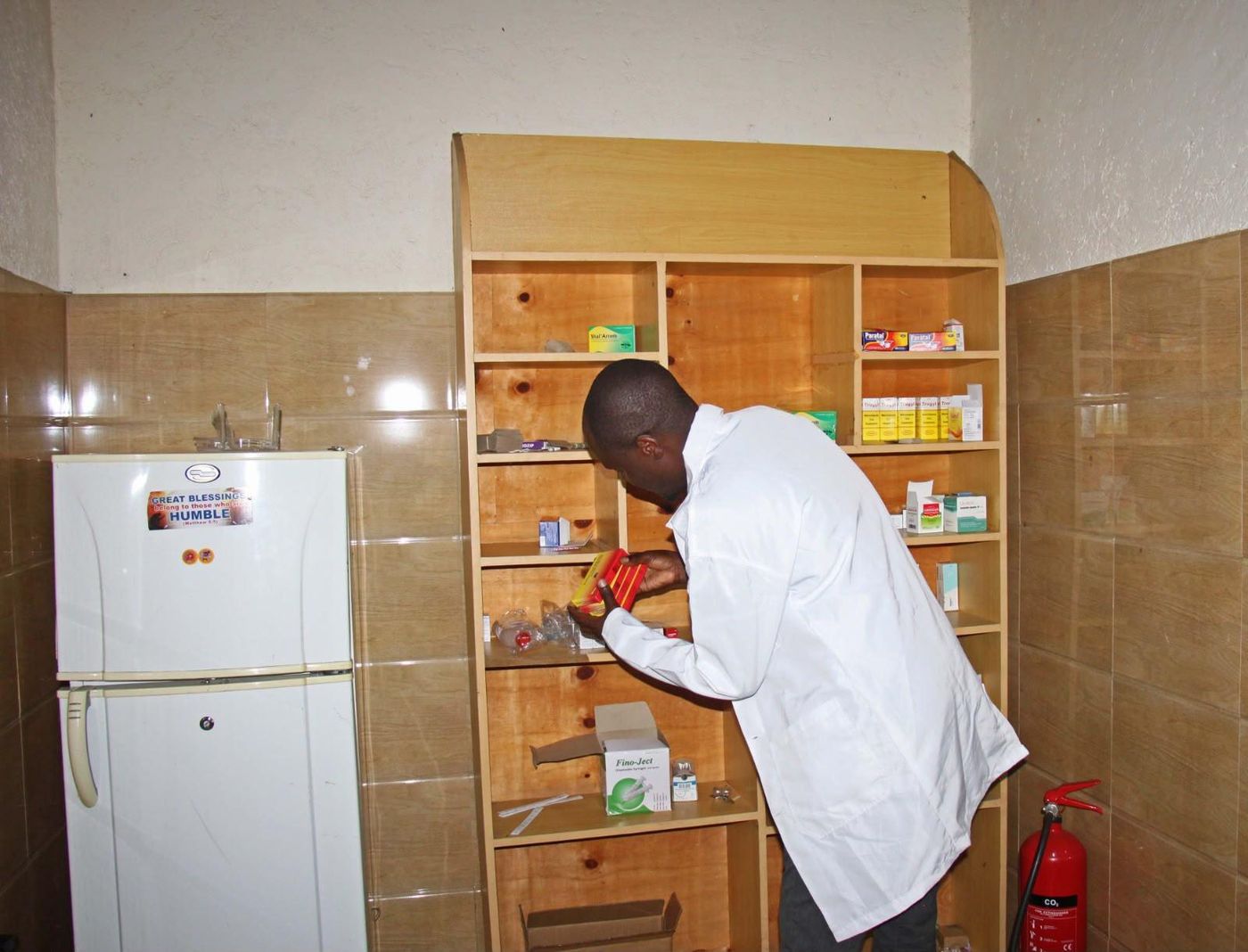 Pharmacist at the hospital pharmacy and dispensary